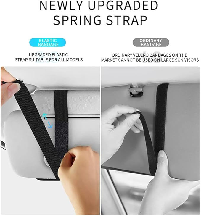 Car Sun Visor Organizer Glasses Case Storage Bag note Holder Car suede Zipper Card Hold Car Organizers and Storage (brown)