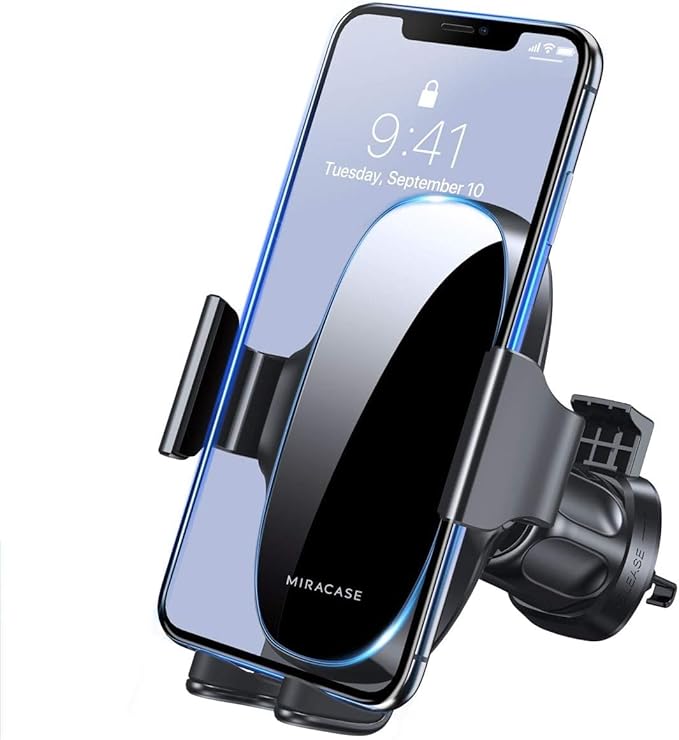 Upgraded Wider Clamp Phone Holders for Your Car, Metal Hook Air Vent Car Mount [Thick Cases Friendly] Automobile Hands Free Compatible with iPhone 17/16/15/14/13 Series All Smartphone