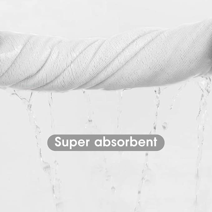 Microfiber Bath Towels Set of 2, 30" x 60", Large Bathroom Towel Oversized, Soft, Super Absorbent Fast Drying for Shower Sauna Swimming Hair Wrap, Beach, Sport, Fitness, Yoga (White)