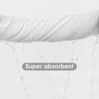 Bath Towel, Large Microfiber Bath Towels Set 6 Pack (30" x 60") - Soft, Extra Absorbent, Quick Dry as Hair Wrap, Fitness, Sport, Yoga, White
