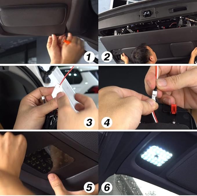 LED Lights for Toyota Sienna 2021-2025 2026, Cargo Lamps Decorative Atmosphere Lamp for Toyota Sienna Accessories Trunk Ceiling Lighting 2 PCS