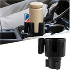 2 in 1 Car Cup Holder Expander with Phone Holder, 2.6"-3.93" Vehicle Cupholder Extender Adapter with Expandable Base, Auto Interior Water Bottle Accessories, Universal fit