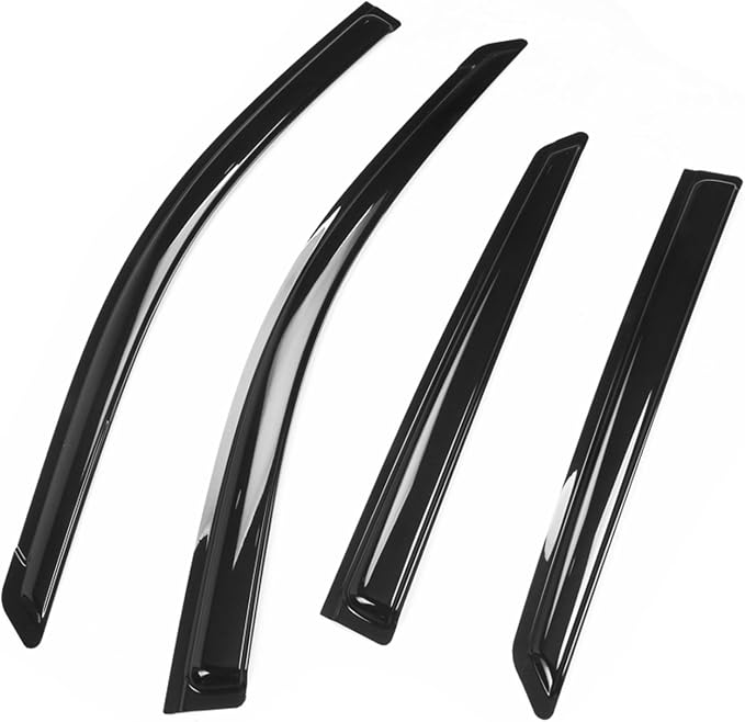 Tape On Window Visors Fits for 2022-2024 Hyundai Ioniq 5 and 2025 Hyundai Ioniq 5 N, Side Auto Window Wind Deflectors, Ventshade, Rain Guards for Cars/Trucks