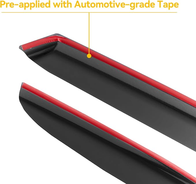 Window Visors Rain Guards for 1996-2026 Chevy Express Van/GMC Savana, Out-Channel Window Vent Wind Shade Deflectors