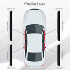 Car Door Threshold Protection, 4PCS Door Edge Step Dust Shield Cover, Door Width 19.8x1.57inch Car/SUV Universal Rubber Scratch Resistant Exterior Accessories (Black)
