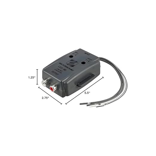 LOC80 Line Output Converter - 2 Channel High/Low RCA Converter Car Audio - Ideal for Subwoofer Amp - Line Level Converter for Car Stereo Amplifier - Easy Installation - Quality Sound