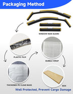 in-Channel Rain Guards Fit for Truck 2019-2026 Chevy Silverado 1500/GMC Sierra 1500 Double Cab, Window Rain Guards Visors Vent Visors Window Deflector Vent Shades Car Accessories -4 pcs