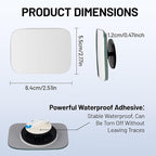 Blind Spot Mirror, 2Pcs Adjustable Car Auxiliary Wide Angle Convex Mirror, Universal Stick on Side Mirror for Cars SUVs Trucks, Enhance Driving Safety (Rectangle)
