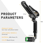 Rotatable and Retractable Car Phone Holder - 1080 Multifunction Sun Visor Universal 360 Rotating Cell Phone Holder Mobile Mount for Vehicle Rear View Mirror