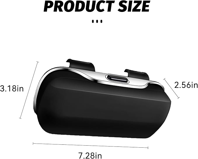 Sunglasses Holder for Car Sun Visor, Protective Automotive Eyeglasses Storage Case Hanger, Car Sunglass Holder Suitable for Truck and Sedan to Place Sunglass (Black)