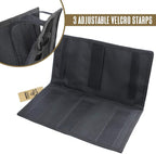 WYNEX Car Sun Visor Organizer with Double-Sided Folding MOLLE Panel, Auto Sun Visor Storage for Essentials & Tactical Gear, Compatible with Cars, Pickup, Trucks, Vans, SUVs