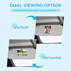 2 Pack Magnetic Car Visor Photo Holder – Personalized Acrylic Clip for Family, Pets, Travel Pictures – Easy Snap-On Car Accessory for Sun Visor (2 Pack, 3.5''x4.4'')