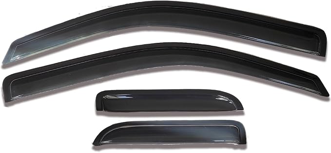 Side Window Visors rain Guards Vent Deflectors Compatible with Ford F-150 Super/Extended Cab 2004-2014, Vent Deflector Window Rain Guard Sun Shade Visors, Truck Accessories 4PCS 94738
