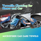 Lake Green Microfiber Cleaning Cloth 12 Pack 12.5 x 12.5 inch Microfiber Towels for Cars Ultra Absorbent Car Washing Cloth Lint Free Streak Free Cleaning Rags for Car, Kitchen Window