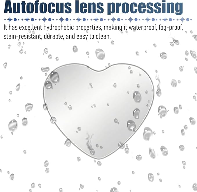 4PCS Car Blind Spot Mirror, Heart-Shaped Wide Angle HD Glass Convex Frameless Side Blindspot Mirror with Adjustable Stick, Auto Exterior Rear View for Wide Angle, Universal Fit