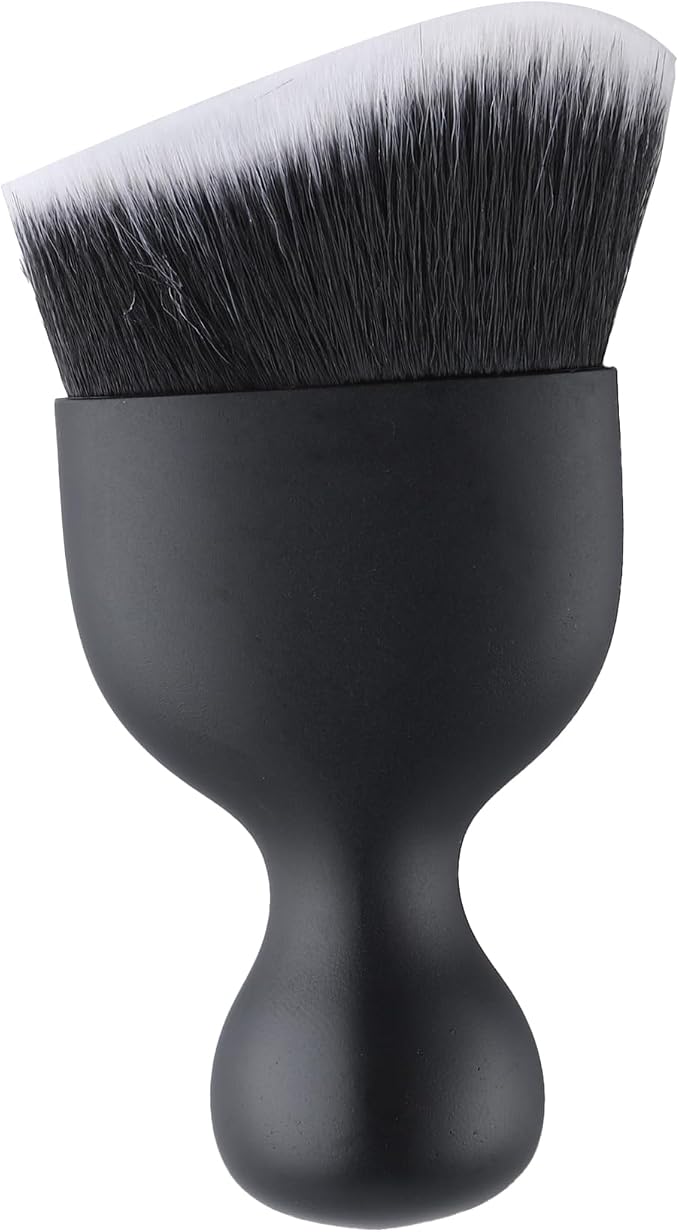 Car Detailing Brushes, Car Interior Dust Sweeping Soft Brush, Soft Bristles Brush Cleaning Tool for Automotive Dashboard, Air Conditioner Vents, Computer, Scratch Free(Black with White)