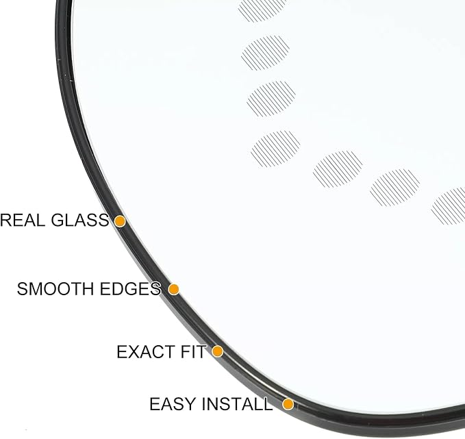LH Driver Side Mirror Glass Replacement for 2007-2014 Chevrolet Silverado Suburban Tahoe Avalanche GMC Sierra Yukon XL Cadillac Escalade Rearview Side Heated Mirror with signal light Replace GM1325138