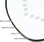 LH Driver Side Mirror Glass Replacement for 2007-2014 Chevrolet Silverado Suburban Tahoe Avalanche GMC Sierra Yukon XL Cadillac Escalade Rearview Side Heated Mirror with signal light Replace GM1325138
