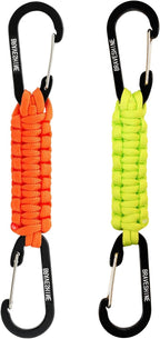 Paracord Keychain Carabiner Clip, D Ring Lanyard Hanger Stroller Hook for Water Bottle, Key, Backpacks, Men, Women