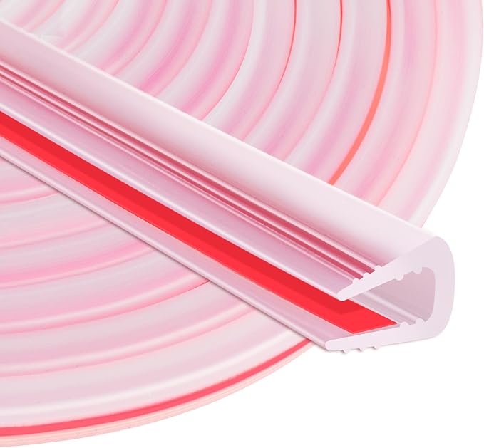 Rubber Edge Trim U Channel, 3/16" Self Adhesive Sheet Metal Edge Guard Protector, EPDM Seal Strip for Car Doors, Steel Plates, Glass, Hatches, Table Corners, Fit 3/16"(4.8mm), 20Ft, Clear