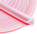 Rubber Edge Trim U Channel, 3/16" Self Adhesive Sheet Metal Edge Guard Protector, EPDM Seal Strip for Car Doors, Steel Plates, Glass, Hatches, Table Corners, Fit 3/16"(4.8mm), 20Ft, Clear