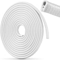 32Ft(10M) Universal Rubber U Shape Edge Trim Car Door Protector Edge Guards Rubber Seal Protector for Most Car Rucks SUV Installation, No Glue Required, White
