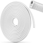 32Ft(10M) Universal Rubber U Shape Edge Trim Car Door Protector Edge Guards Rubber Seal Protector for Most Car Rucks SUV Installation, No Glue Required, White