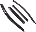WD2-665 Dark Smoke 4 Pcs Set Window Visor (Outside Mount) Deflector Rain Guard Compatible with 2006-2013 Audi A3
