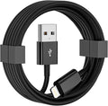 Car Carplay Cable, 6FT USB A to Lightning Cable Compatible for iPhone 14 13 12 11 Pro Max XR XS X 8 7 6 Plus SE iPad Charger Car Charging Cord (Black)