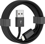 Car Carplay Cable, 6FT USB A to Lightning Cable Compatible for iPhone 14 13 12 11 Pro Max XR XS X 8 7 6 Plus SE iPad Charger Car Charging Cord (Black)