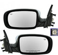 2 Piece Driver and Passenger Side Mirror Assembly Set Electric Adjustment Heated No Memory Chrome Compatible with 2011-2014 Chrysler 200 CH1320329 CH1321329