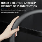 Tricolor Stripes D-Type Steering Wheel Cover, Cute Steering Wheel Cover for Women, 14.5-15 Inch Non-Slip Breathable Microfiber Car Steering Wheel Protector