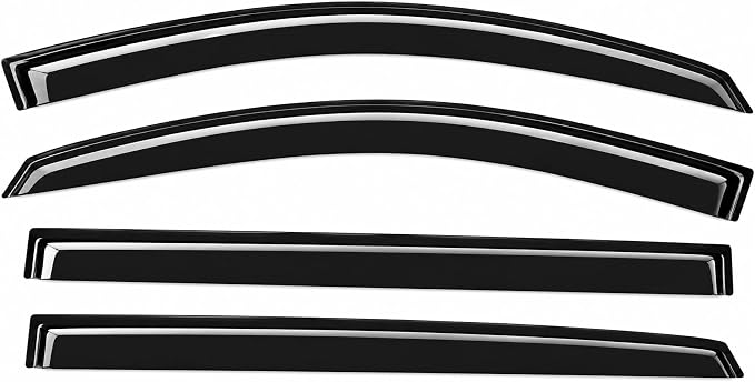 2021-2026 Tape-On Rain Guards for Toyota Sienna Side Window Visor Deflectors Extra Thick Tinted Vent Shades LE XLE XSE Limited Platinum 2022 2023 2024 2025