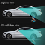 Frameless Blind Spot Mirror for Cars - 2 Pack HD Glass Convex Rear View Mirror, 360° Rotate Sway Adjustable Side Mirror for SUV, Truck, Van - Driving Safety Accessories