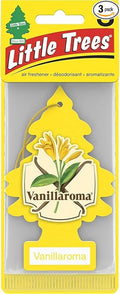 Car Air Freshener | Hanging Paper Tree for Home or Car | Vanillaroma | 3 Pack