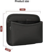 2Pack Car Seat Side Storage Pocket, PU Leather Small Organizer, Multifunctional Console Side Organizer Bag for Phone,Keys, Sunglass and Wallet (Black)
