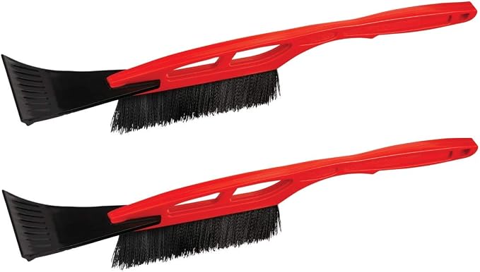 Teal Turtle 21 Inch Car Snow Brush and Ice Scraper - Universal Fit - 2 Pack, Snow Removal Tool
