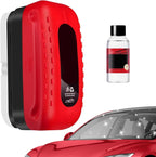 Car Glass Oil Film Cleaner, 2026 New Automotive Oil Film Cleaning Brush for Car Windows, Cars Window Glasses Cleaning Boar with Extra Cleaner, Universal Anti-Rain Fog Glass Brush (1)