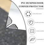 2PCS Car Door Protector Edge Guards, Carbon Fiber Anti-Collision Auto Door Corner Protector, Anti-Rub Trim Sticker Front Do or Corner Decoration for Cars Trucks SUVs (Silver)