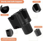 Car Cup Holder Expander with Phone Holder, 2 in 1 Big Cup Organizer with Adjustable Base, fits for Tumbler Cup 20-40oz Hydro Flask, Yeti, 3.4”-4.1” Cups