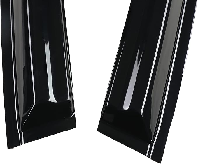 Smoke Tinted Tape-On Window Visors Rain Guards Compatible with Hyundai Santa Fe 2019 2020 2021 2022 2023 SE SEL Limited Calligraphy