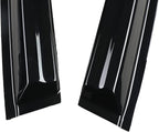 Smoke Tinted Tape-On Window Visors Rain Guards Compatible with Hyundai Santa Fe 2019 2020 2021 2022 2023 SE SEL Limited Calligraphy