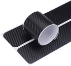 4PCS Car Door Sill Protector 3D Carbon Fiber for Truck SUV | Anti-Scuff，Self-adhesive，Protective Door Threshold Guard Vinyl Sticker