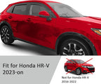 Voron Glass in-Channel Extra Durable Rain Guards for Honda HR-V 2023-2026, Window Deflectors, Vent Window Visors, 4 Pieces - 200912