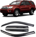 Durable Window Deflector for 2003-2009 Toyota 4 Runner, Original Tape-on Window Visors, Vent Deflector, rain Guards for Cars, Dark Smoke, 4 PCS WV94924