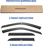 Window Visors Rain Guards for 2002 2003 2004 2005 2006 Honda CRV, Out-Channel Window Vent Wind Deflectors Visors Shades for 02 03 04 05 06 CR-V