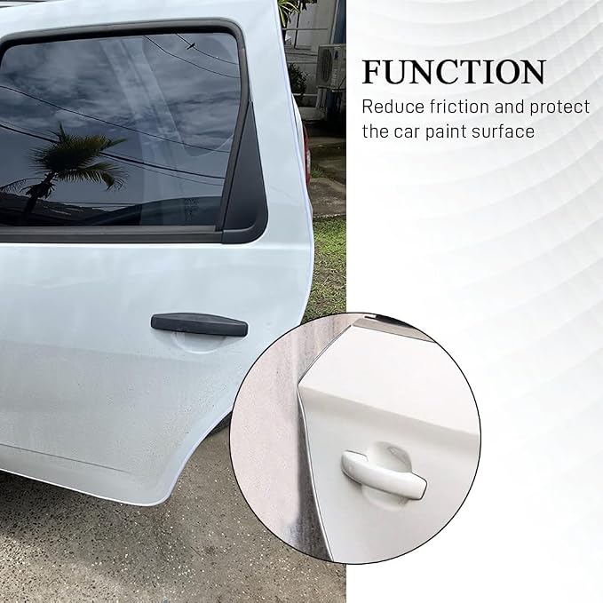 32.8Ft Car Door Edge Guards, Car Door Protector, Anti-Collision Automotive Entry Trim Molding Guard, No Glue Auto Exterior Edge Trim Protective Strip for Most Vehicles (White, 10M)