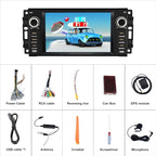 Android Car Stereo for Jeep Wrangler JK 2007-2018 Dodge RAM | RAM 1500 2500 3500 2009-2012, Carplay Android Auto Support, Built in Bluetooth WiFi, 2G RAM 32G ROM
