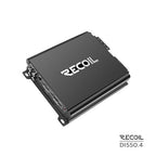 DI550.4 Full-Range Class-D 4-Channel Car Audio Amplifier, 1,040 Watts Max Power, 2-4 Ohm Stable, Mosfet Power Supply, Bridgeable