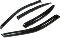 4Pcs Tape-On Window Visor Compatible with 2000 2001 2002 2003 Nissan Maxima 2000-2003, Deflector Rain Guard, Acrylic Black
